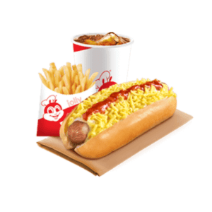 Cheesy Classic Jolly Hotdog w/ Fries & Drink