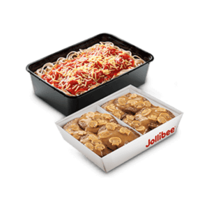 8-pc. Burger Steak w/ Jolly Spaghetti Family Pan