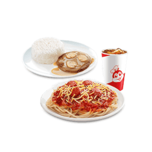 Jolly Spaghetti w/ 1-pc. Burger Steak w/ Drink