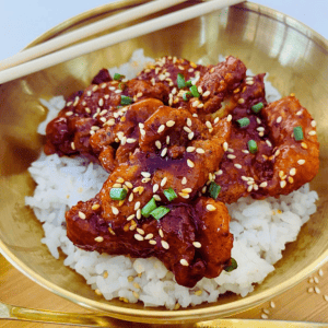 Ganjang Chicken (Soy Garlic) Rice Meal